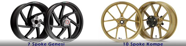 Marchesini Kompe & Genesi design motorcycle wheels